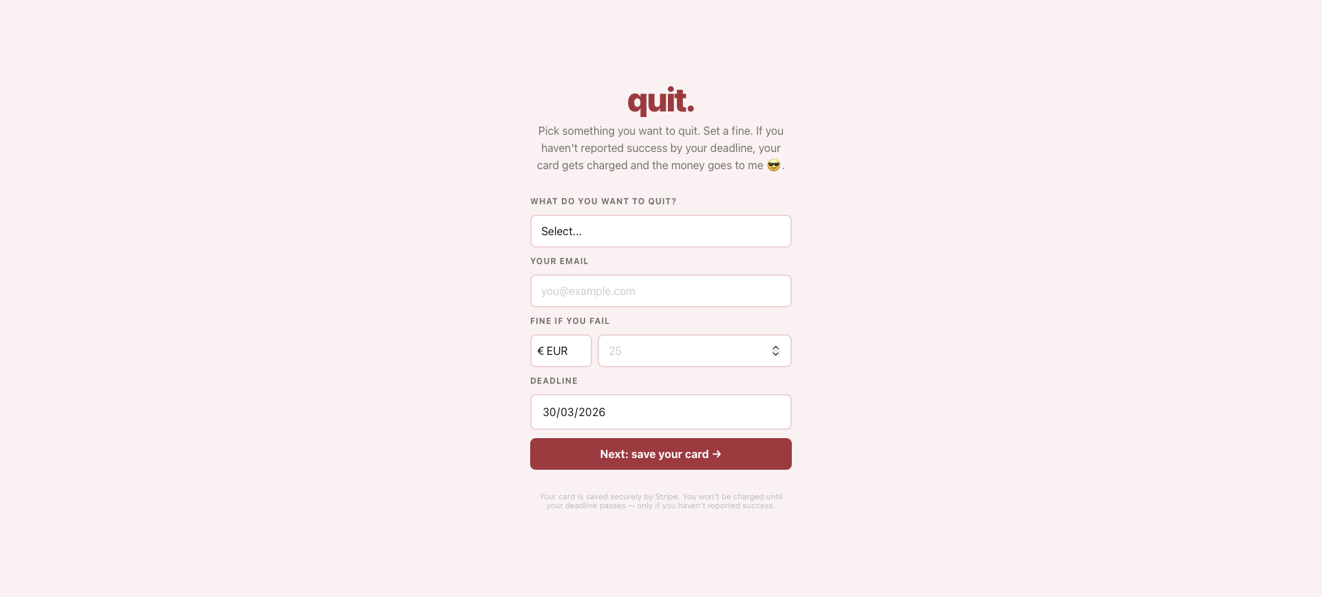 quit app screenshot